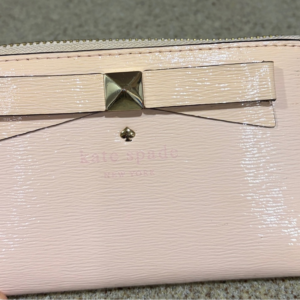 Kate Spade Blush Pink Wallet  with Bow